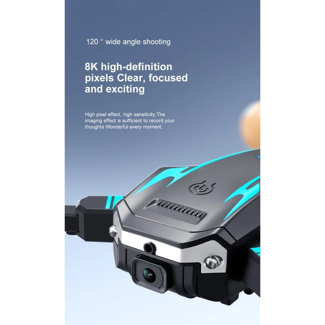 Drone With HD Dual Camera Brushless Motor,Smart Gestures Selfie, Altitude Hold One-Click Takeoff/Landing Flip Rolling Gesture Control With Wi-Fi Camera for Kids and Adults. A19