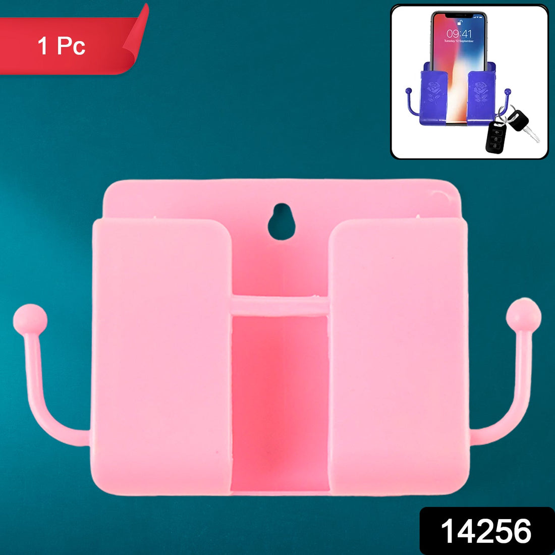 Blue Wall Mount Phone Stand 